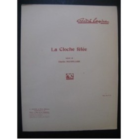 CAPLET André La Cloche fêlée Chant Piano 1924