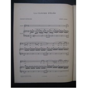 CAPLET André La Cloche fêlée Chant Piano 1924