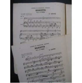 CHAINE Eugène Rigoletto de Verdi Violon Piano 1865