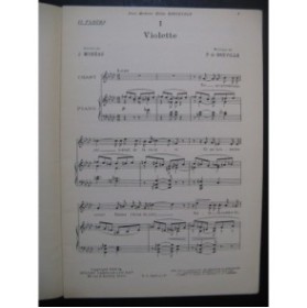 DE BRÉVILLE Pierre 4 Sonatines Vocales No 2 Fleurs Dédicace Chant Piano 1928