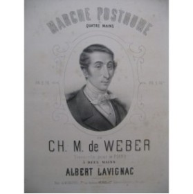 WEBER Marche Posthume  Piano 1865