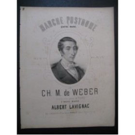WEBER Marche Posthume  Piano 1865