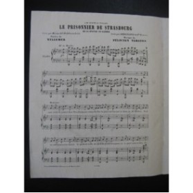 VARGUES Félicien Le Prisonnier de Strasbourg Chant Piano XIXe siècle
