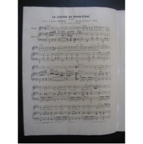 AMAT Léopold La Légende du grand étang Chant Piano 1851