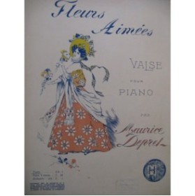 DEPRET Maurice Fleurs Aimées Piano 1901