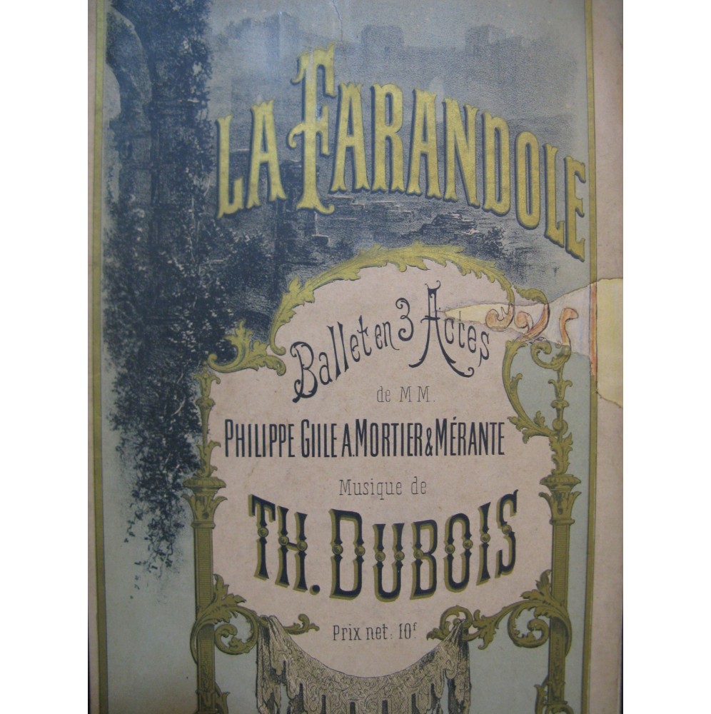 DUBOIS Théodore La Farandole Ballet Piano 1893