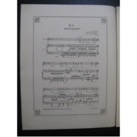LEKEU Guillaume Nocturne N°3 Chant piano ca1910