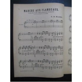 BLAKE C. D. Marche aux Flambeaux Piano ca1890
