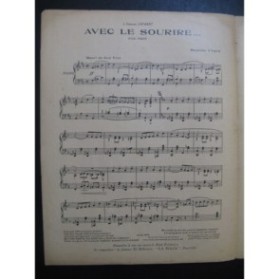 YVAIN Maurice Avec le Sourire Piano 1921