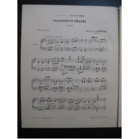 LAMOTHE Georges Toujours et Encore Piano 1878