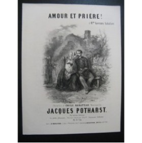 POTHARST Jacques Amour et Prière Chant Piano ca1850