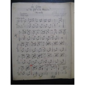 CAYLA Martin La Gigue Polka Marche Manuscrit Accordéon