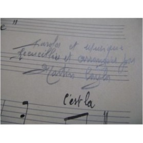 CAYLA Martin La Gigue Polka Marche Manuscrit Accordéon