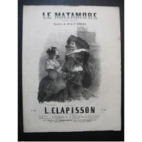 CLAPISSON Louis Le Matamore Nanteuil Chant Piano ca1840