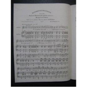 VIMEUX Joseph Ma barque et mes filets Chant Piano ca1830