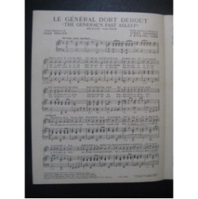 KENNEDY Jimmy & CARR Michael Le Général Dort Debout Chant Piano 1936