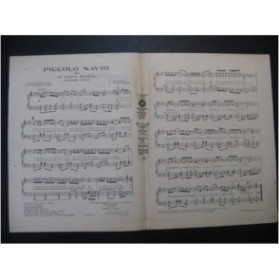 RICCARDI L. Piccolo Navio ou le Petit Bateau Chant Piano 1924