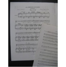 LHUILLIER Edmond Les Épouseux du Berry Chant Piano ca1850