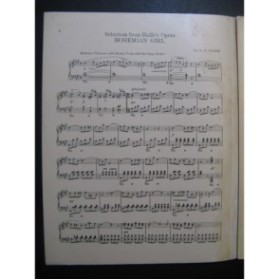 CRAMER Henri Selection from Balfe's Opera Bohemian Girl Piano 1918