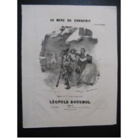 BOUGNOL Léopold La Mère du Conscrit Chant Piano ca1840