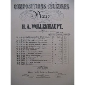 WOLLENHAUPT H. A. Valse Styrienne Piano XIXe siècle
