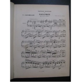 BURGMÜLLER Fr. Galathée Piano ca1865