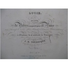 TOLBECQUE J. B. Lucie Piano ca1850
