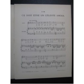 FISCHHOF Robert Ce doit-être un Céleste Amour Chant Piano ca1890