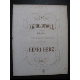 HERZ Henri Mazurka Nationale Piano ca1850