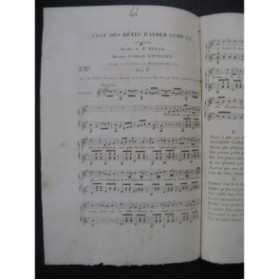 LHUILLIER Edmond C'est des Bêtises Guitare Chant ca1830