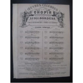 CHOPIN Frédéric Les Traîneaux Mazurka op 59 No 1 Chant Piano 1867