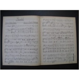 FONTAYNE Lucien Rondel Manuscrit Chant Piano