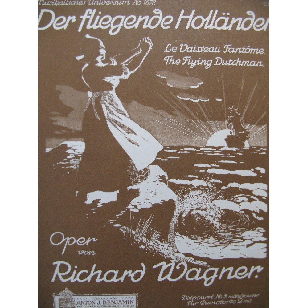 WAGNER Richard Der Fliegende Holländer Potpourri No 2 Piano