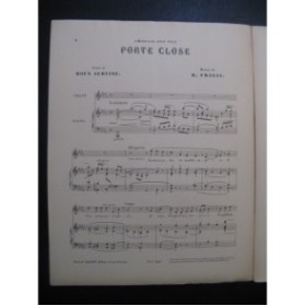 FRAGGI Hector Porte Close Chant Piano 1908