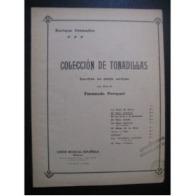GRANADOS Enrique El majo discreto Chant Piano 1912