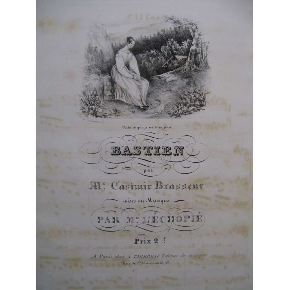 L'ÉCHOPIÉ Bastien chant Piano ca1830