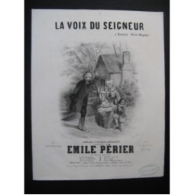 PÉRIER Émile La Voix du Seigneur Chant Piano  ca1848