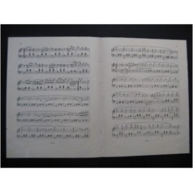 FISCHER E. Bouquet de Fraises Piano ca1865