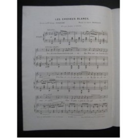 MANGEANT Sylvain Les Cheveux Blancs Chant Piano ca1850