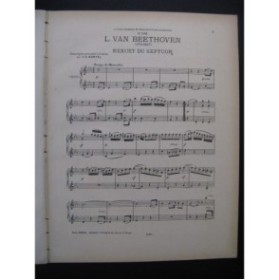 BEETHOVEN Menuet du Septuor Piano 4 mains ca1920