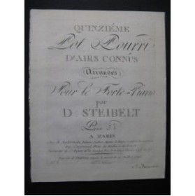 STEIBELT Daniel Pot Pourri No 15 Piano ca1805