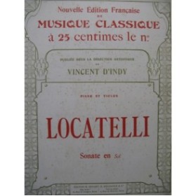 LOCATELLI Pietro Sicilienne Violon Piano