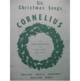 CORNELIUS Peter The Christmas Tree Chant Piano 1914