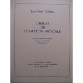 COULEAU Jean-Pierre L'Heure de Formation Musicale Préparatoire 2 1985