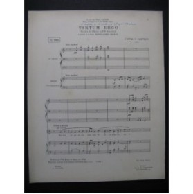 CIVIL Y CASTELVI Joseph Tantum Ergo Chant 2 Orgues 1914