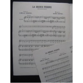 CHATAU Henri La Brebis Perdue Chant Piano ca1880