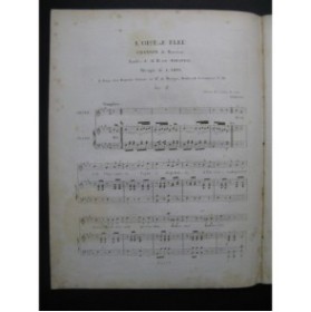 THYS Alphonse L'Oiseau Bleu Chant Piano ca1830