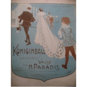 PARADIS H. Königinball Chant Piano 1905