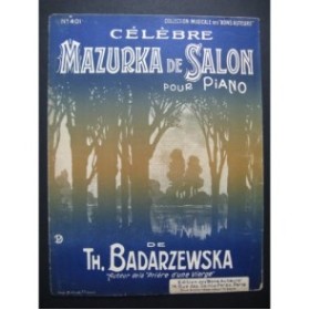 BADARZEWSKA Th. Mazurka de Salon Piano 1913