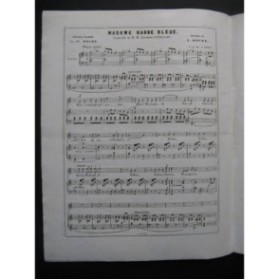 DOCHE Mme Barbe Bleue Chant Piano ca1840